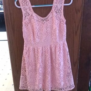 Pink lace dress. NWT